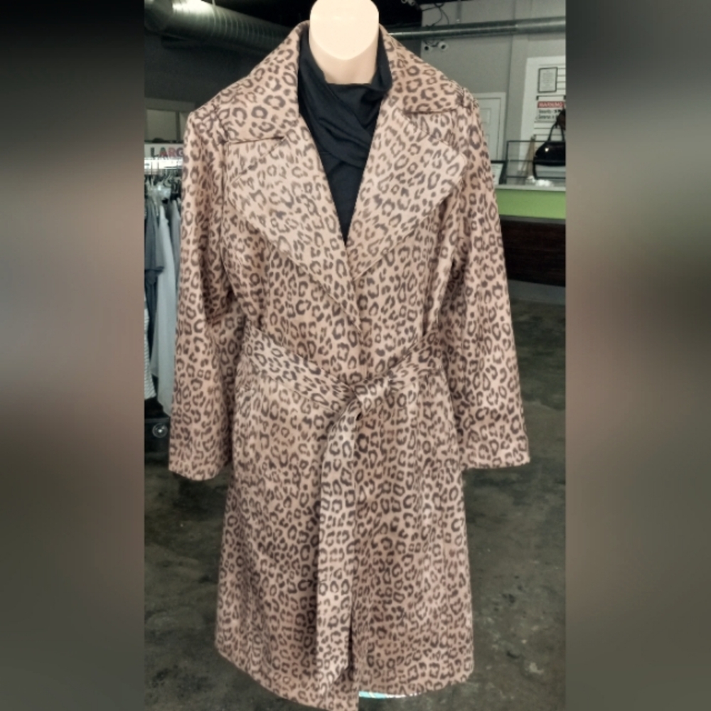 CHICO'S Faux Suede Trench Size 2P